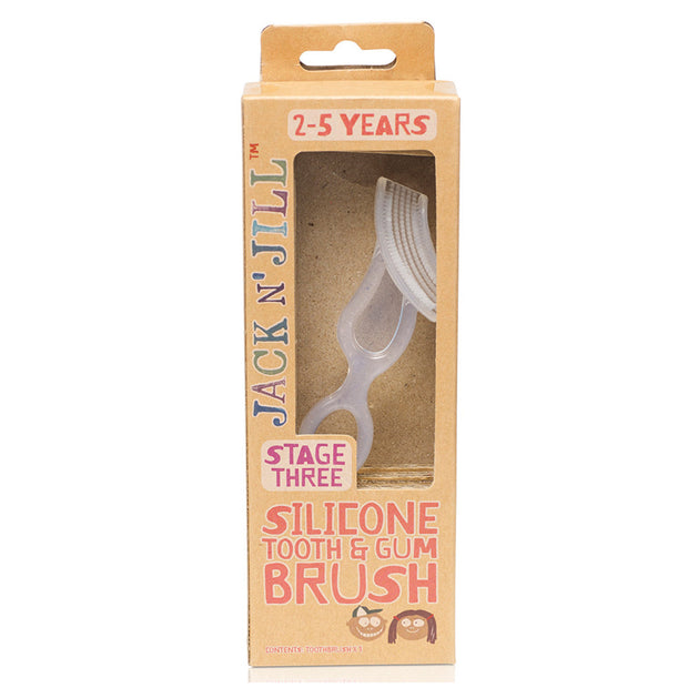 Silicone Tooth & Gum Brush Stage 3 (2-5 years) Jack n Jill - Broome Natural Wellness