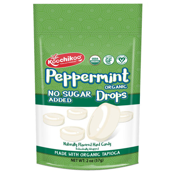 Peppermint Drops  Organic No Sugar Added 16pcs Koochikoo