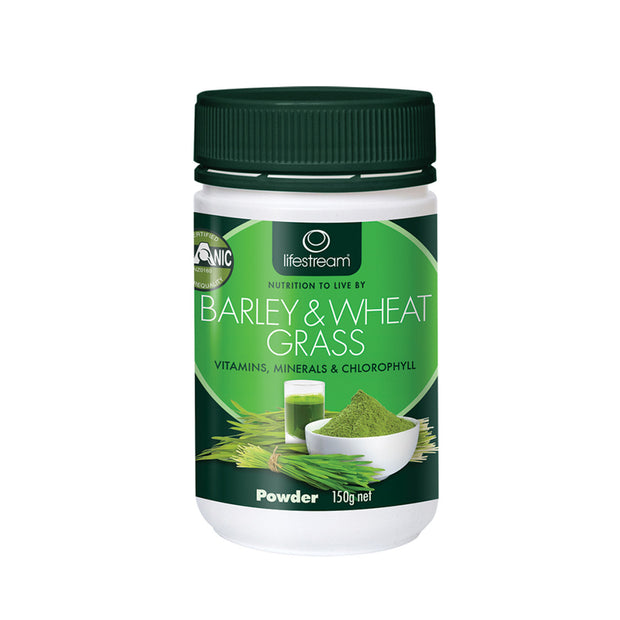 Barley & Wheat Grass 150g Lifestream - Broome Natural Wellness