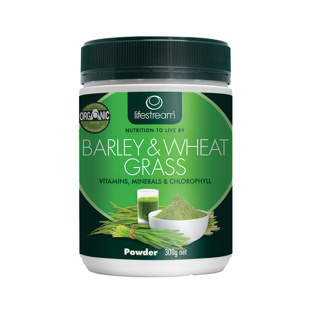 Barley & Wheat Grass 300g Lifestream - Broome Natural Wellness