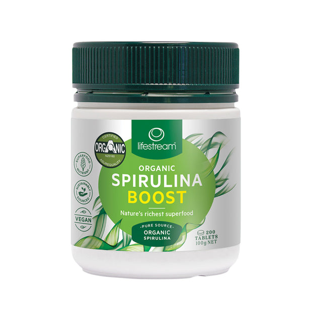 Organic Spirulina Boost 200T Lifestream - Broome Natural Wellness