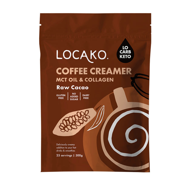 Coffee Creamer Raw Cacao (with MCT Oil and Collagen) 300g Locako
