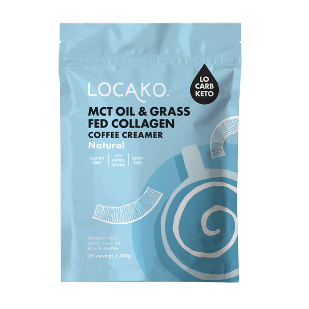 Coffee Creamer Raw Natural (with MCT OIl and Collagen) 300g Locako