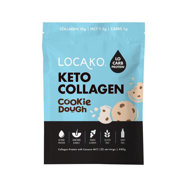 Keto Collagen Cookie Dough 440g Locako