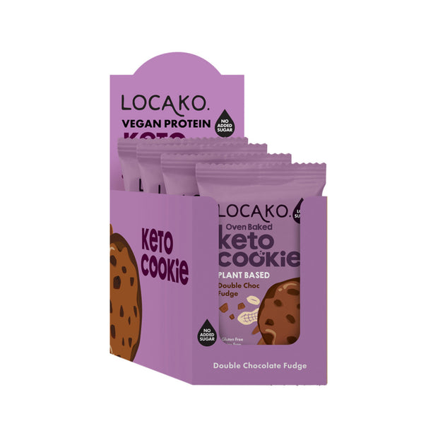 Vegan Keto Cookie Double Chocolate Fudge 60g Locako
