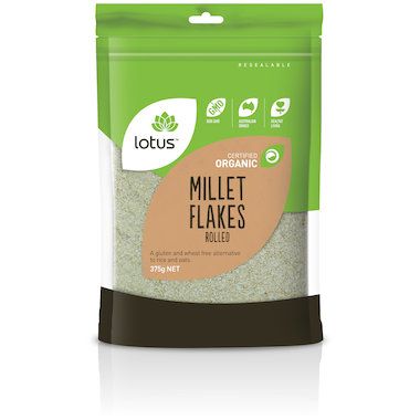 Millet Rolled Flakes Organic  375g Lotus