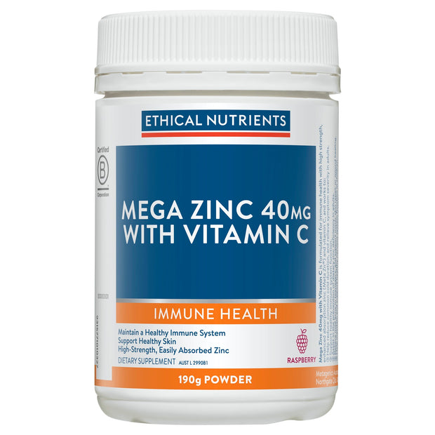 Mzorb Meta Zinc 40mg With Vitamin C 190g Ethical Nutrients
