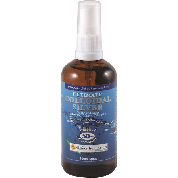 Colloidal Silver 50ppm 100ml  Spray Medicines From Nature