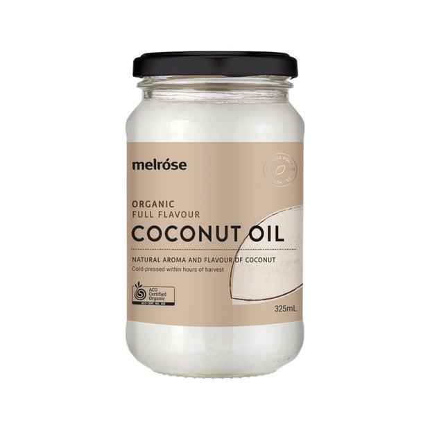 Coconut Oil Organic Full Flavour 325ml Melrose