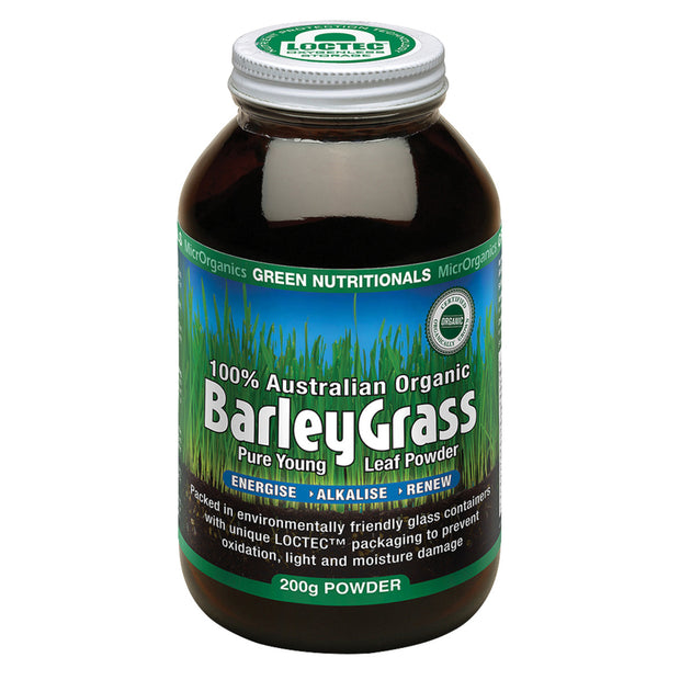 Barleygrass Australian Organic 200g Microrganics Green Nutritionals