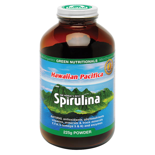 Spirulina Green Hawaiian Pacifica Powder 225g Microrganics Green Nutritionals