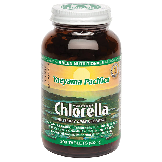 Chlorella Yaeyama Pacifica 200T Microrganics Green Nutritionals