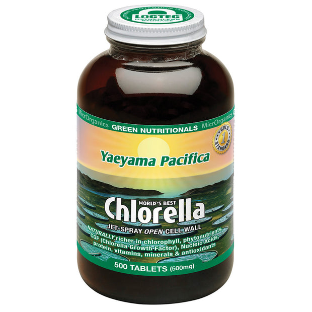 Chlorella Yaeyama Pacific 500T Microrganics Green Nutritionals