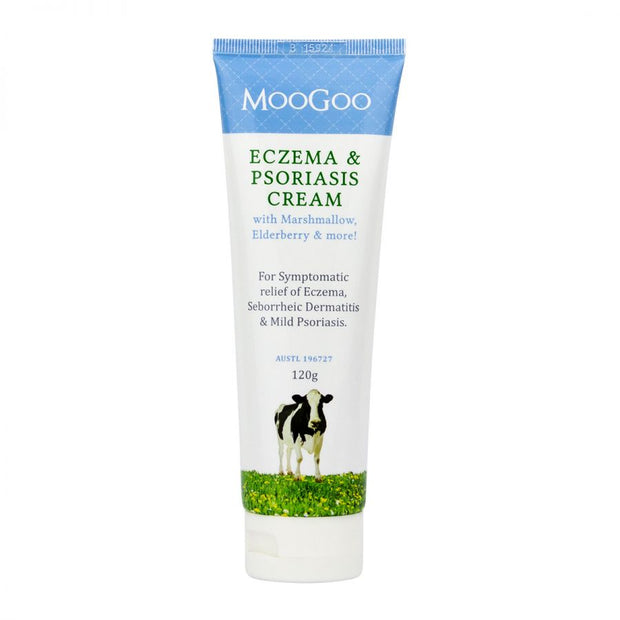 MooGoo Eczema & Psoriasis Cream Marshmallow Elderberry 120g - Broome Natural Wellness