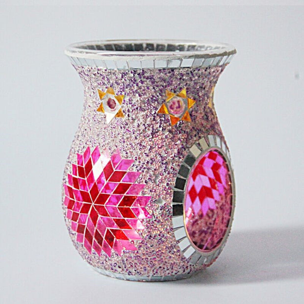 Mosaic Oil Burner Pink