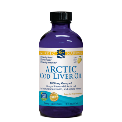 Arctic Cod Liver Oil Lemon 237ml Nordic Naturals