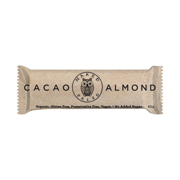 Cacao Almond Bar 65g Naked Paleo - Broome Natural Wellness