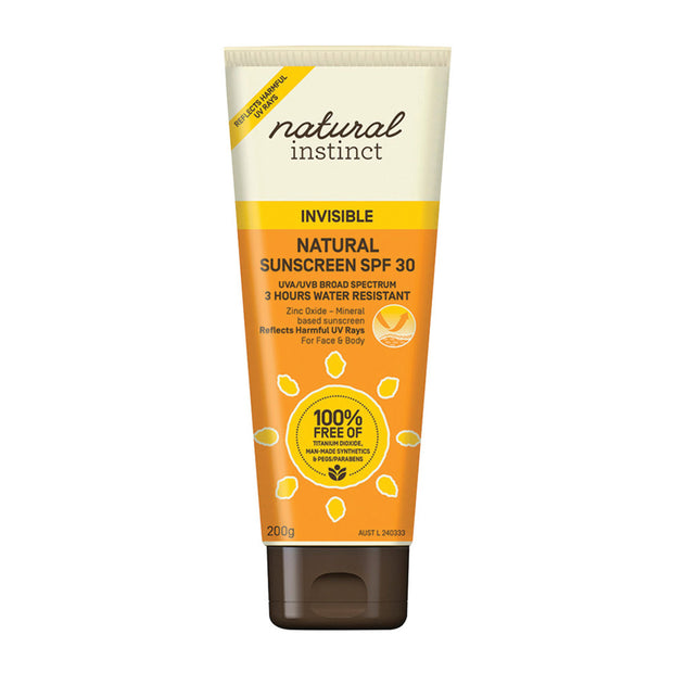 Natural Invisible Sunscreen SPF30 200g Natural Instinct
