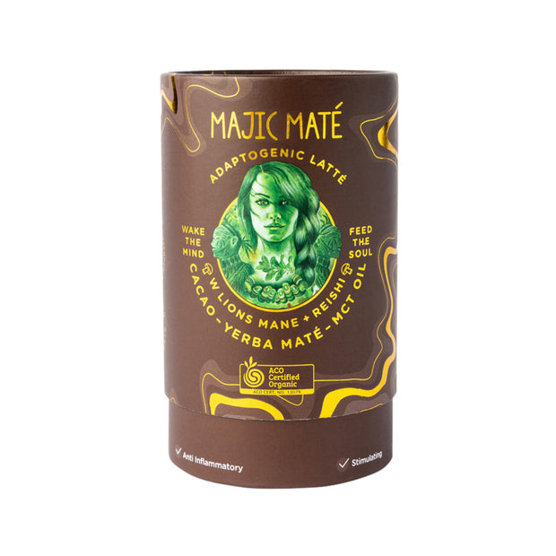 Adaptogenic Latte Majic Mate, Cacao Organic 120g Naturally Driven