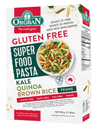 Pasta Penne Super Trio Gluten Free 250g Orgran