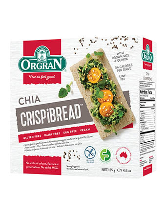 Crispibread Chia Multigrain 175g Orgran