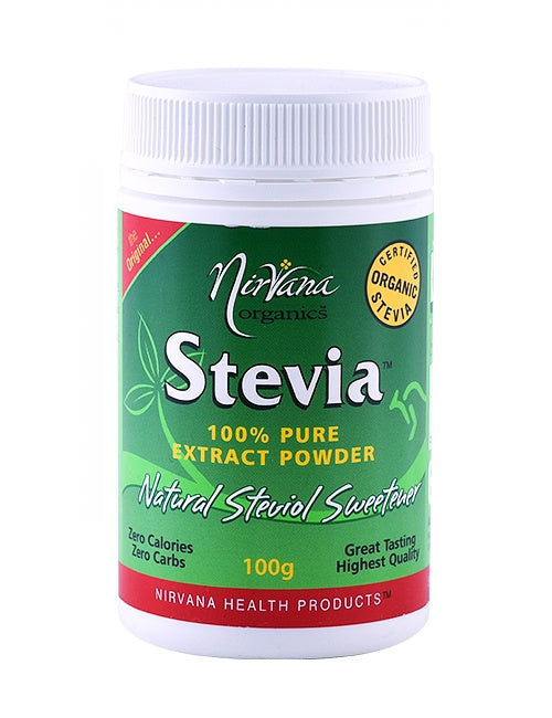 Stevia Pure Extract Organic 100g Nirvana - Broome Natural Wellness