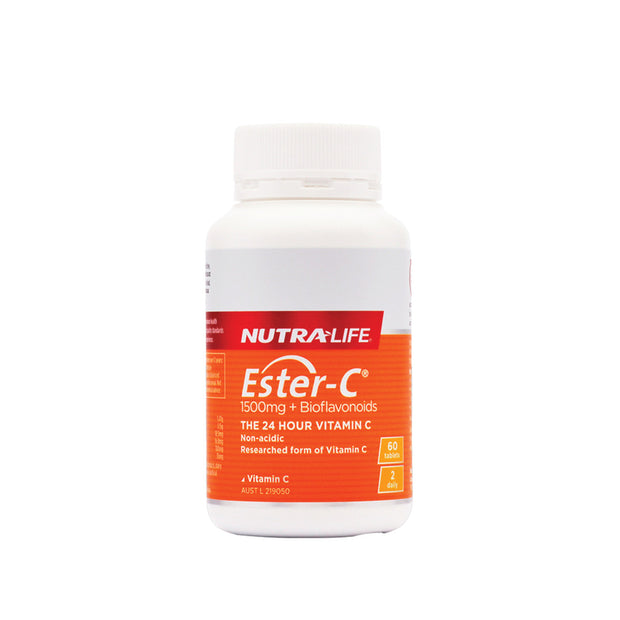 Ester C 1500mg + Bioflavonoids 60T Nutralife - Broome Natural Wellness