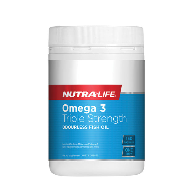 Fish Oil Triple Strength Omega 3 150C Nutralife