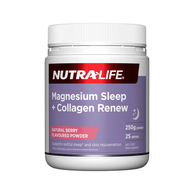 Magnesium Sleep + Collagen Renew Berry powder 250g Nutralife