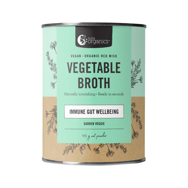 Vegetable Broth Powder Garden Veggie 125g Nutra Organics