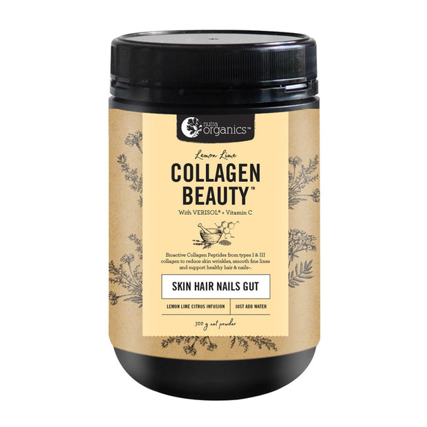 Collagen Beauty Lemon/Lime 300g Nutra Organics - Broome Natural Wellness