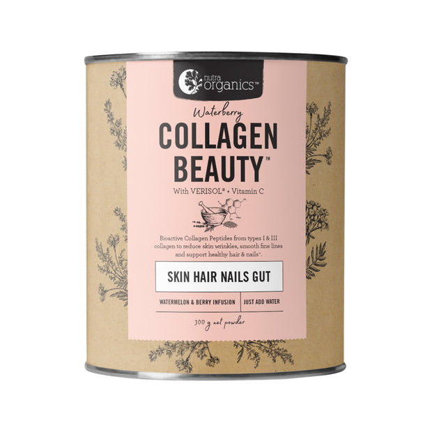 Collagen Beauty Waterberry 300g Nutra Organics - Broome Natural Wellness