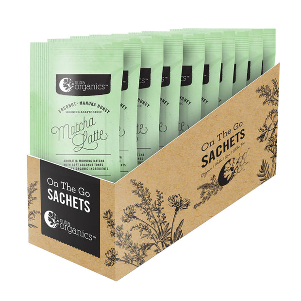 Matcha Latte Coconut & Manuka Honey 6g Sachet Nutra Organics - Broome Natural Wellness
