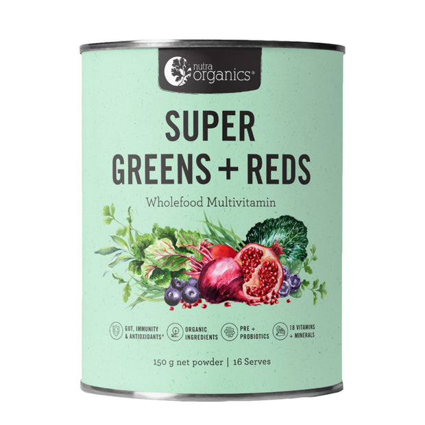 Super Greens and Reds 150g Nutra Organics