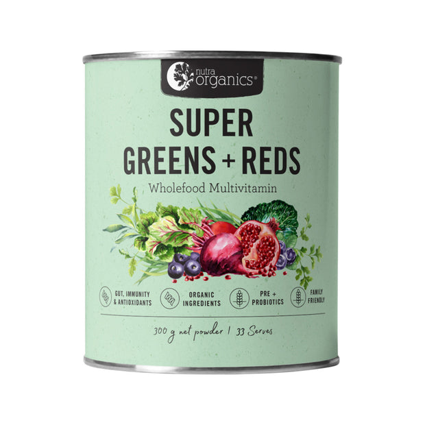 Super Greens and Reds 300g Nutra Organics