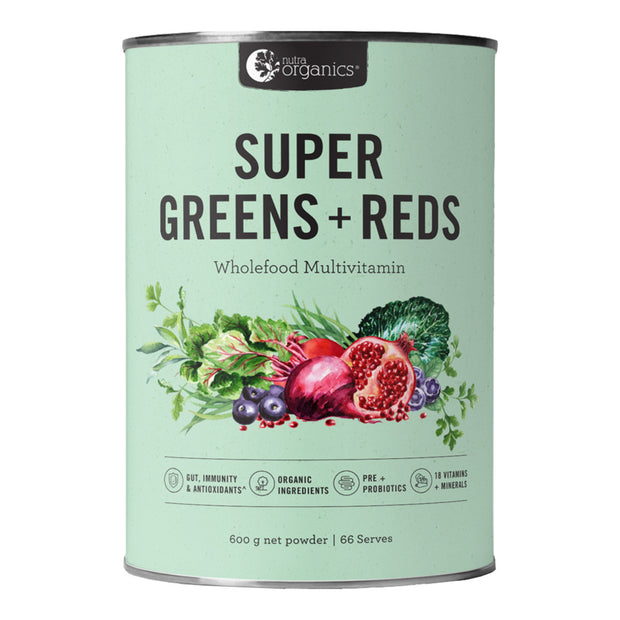 Super Greens and Reds 600g Nutra Organics