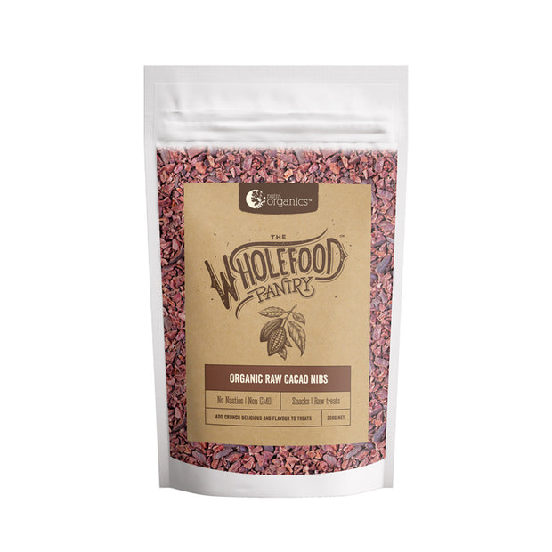 Cacao Nibs Raw Organic 200g The Wholefood Pantry Nutra Organics