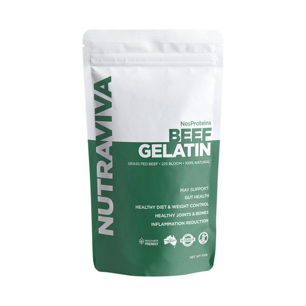Beef Gelatin (Grass Fed) NesProteins 100g Nutraviva