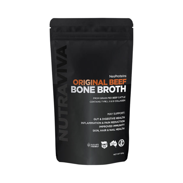 Beef Bone Broth Original 100g NesProtein Nutraviva