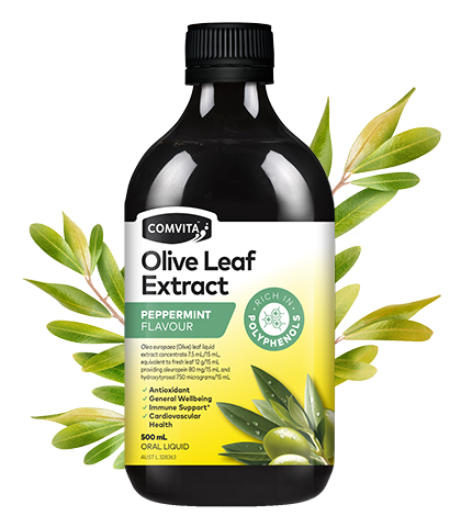 Olive Leaf Extract Peppermint 500ml Comvita