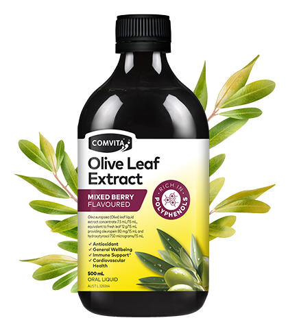 Olive Leaf Extract Mixed Berry 500ml Comvita