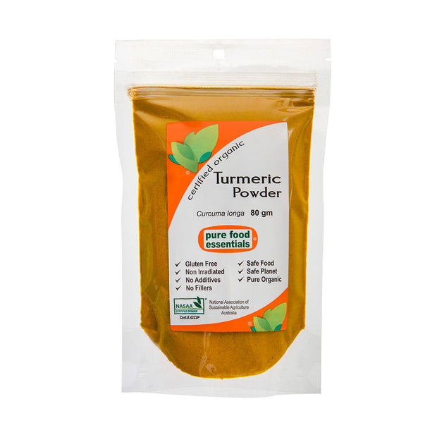 Turmeric Powder 80g Pure Food Essentials - Broome Natural Wellness