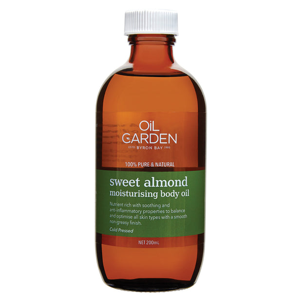 Sweet Almond Body Oil 200ml Oil Garden - Broome Natural Wellness