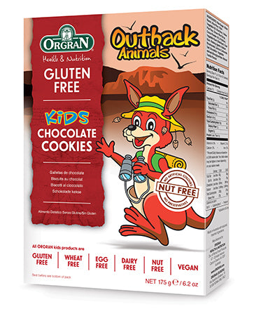 Cookies Outback Animals Gluten Free Chocolate 175g Orgran