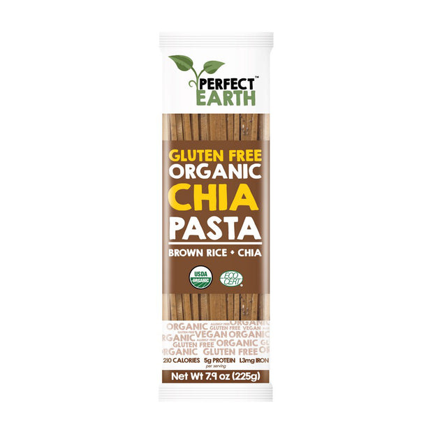 Pasta Organic Brown Rice and Chia 225g Perfect Earth