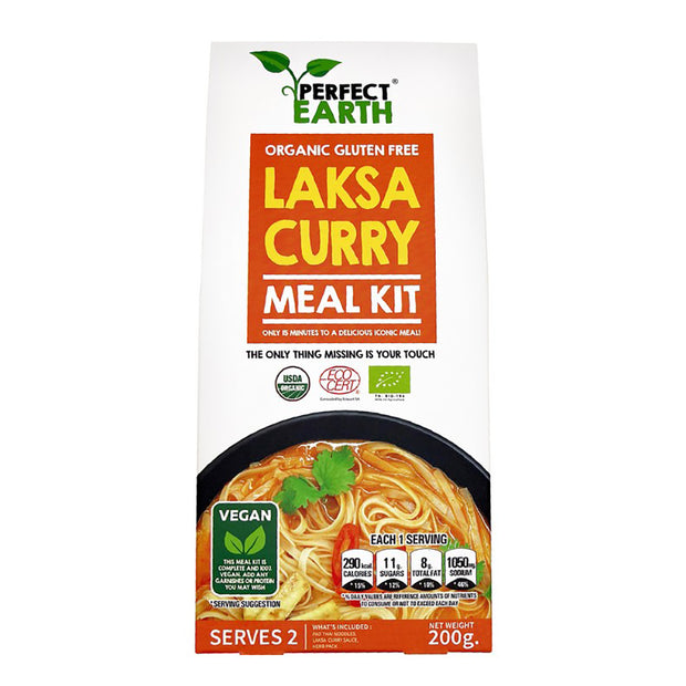 Laksa Organic Gluten Free Meal Kit 200g Perfect Earth