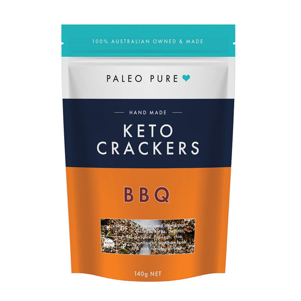Keto Crackers BBQ 140g Paleo Pure