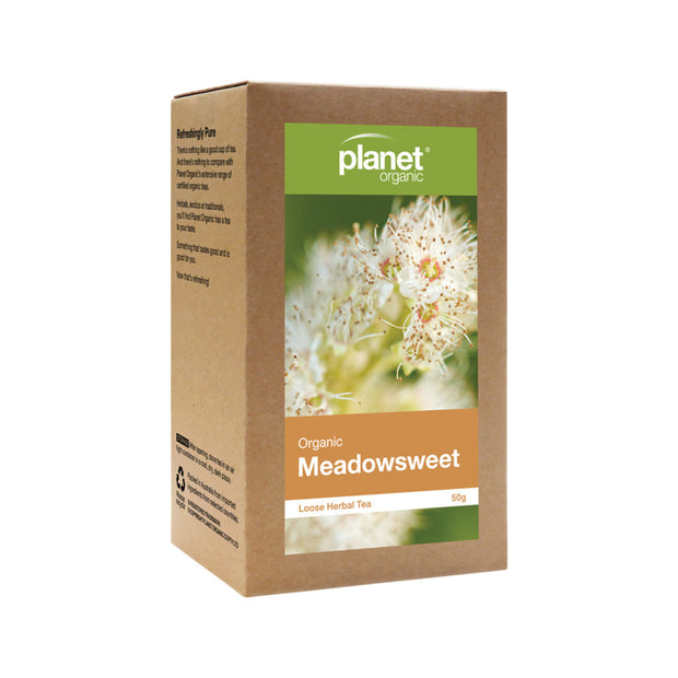 Meadowsweet Organic Loose Leaf Tea 50g Planet Organic