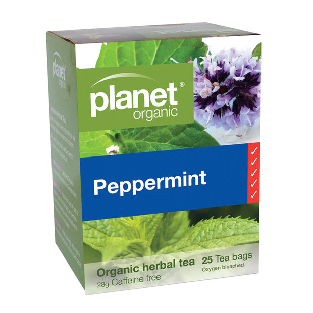 Peppermint Organic Tea 25 Bags Planet Organic
