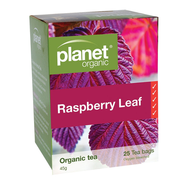 Raspberry Leaf Tea Organic 25 Bags Planet Organic - Broome Natural Wellness
